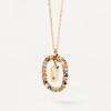 Thumbnail Image 2 of PDPAOLA  18ct Gold Plated Gemstones Initial O Pendant
