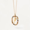 Thumbnail Image 2 of PDPAOLA  18ct Gold Plated Gemstones Initial P Pendant