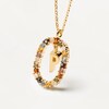 Thumbnail Image 3 of PDPAOLA  18ct Gold Plated Gemstones Initial P Pendant