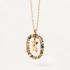Thumbnail Image 1 of PDPAOLA  18ct Gold Plated Gemstones Initial R Pendant