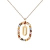 Thumbnail Image 1 of PDPAOLA  18ct Gold Plated Gemstones Initial U Pendant