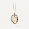Thumbnail Image 2 of PDPAOLA  18ct Gold Plated Gemstones Initial U Pendant