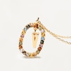 Thumbnail Image 2 of PDPAOLA  18ct Gold Plated Gemstones Initial V Pendant