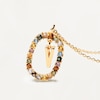 Thumbnail Image 3 of PDPAOLA  18ct Gold Plated Gemstones Initial V Pendant