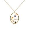 Thumbnail Image 0 of PDPAOLA  Aquarius 18ct Gold Plated Gemstones Pendant