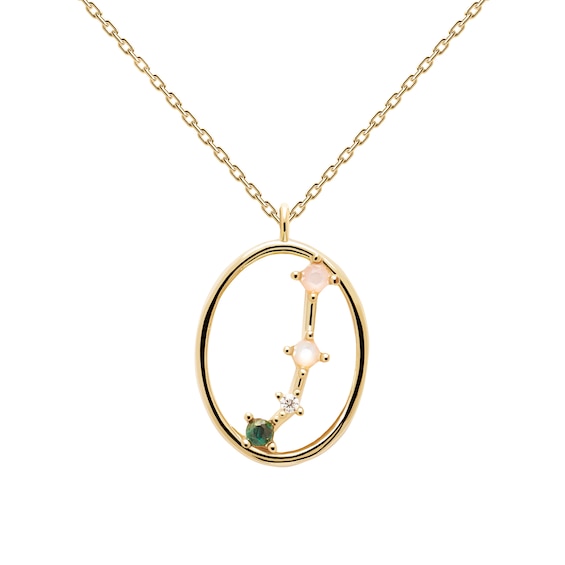 PDPAOLA 18ct Gold Plated Zirconia Pendant