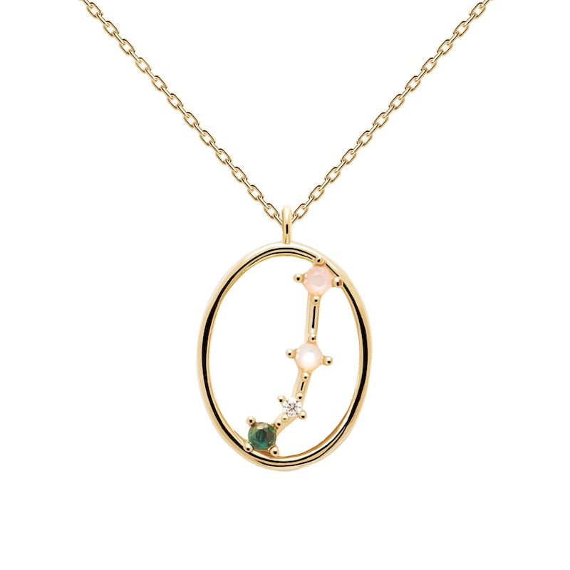 Main Image 1 of PDPAOLA  18ct Gold Plated Zirconia Pendant
