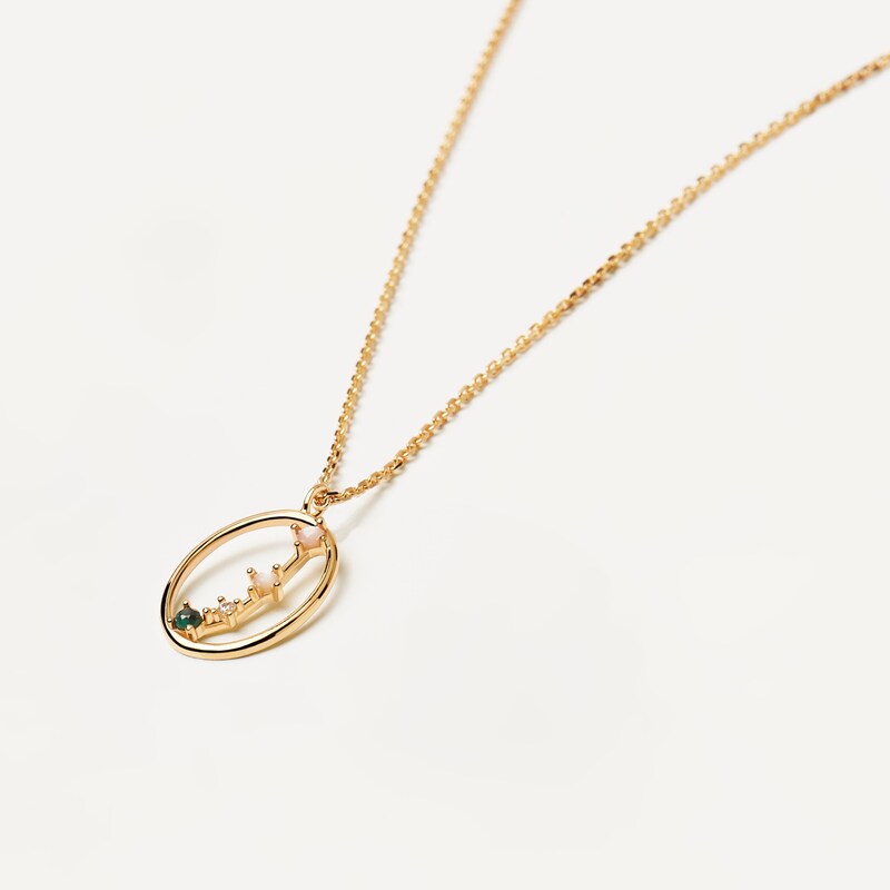 Main Image 2 of PDPAOLA  18ct Gold Plated Zirconia Pendant