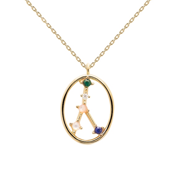 PDPAOLA Cancer 18ct Gold Plated Sterling Silver