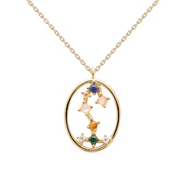 PDPAOLA  Scorpio 18ct Gold Plated Gemstones Pendant