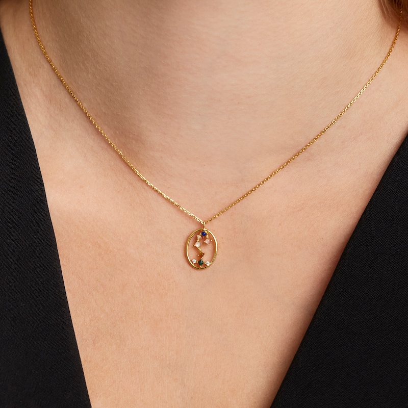 Main Image 3 of PDPAOLA  Scorpio 18ct Gold Plated Gemstones Pendant