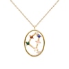 Thumbnail Image 1 of PDPAOLA  Capricorn 18ct Gold Plated Gemstones Pendant