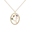 Thumbnail Image 0 of PDPAOLA  Capricorn 18ct Gold Plated Gemstones Pendant