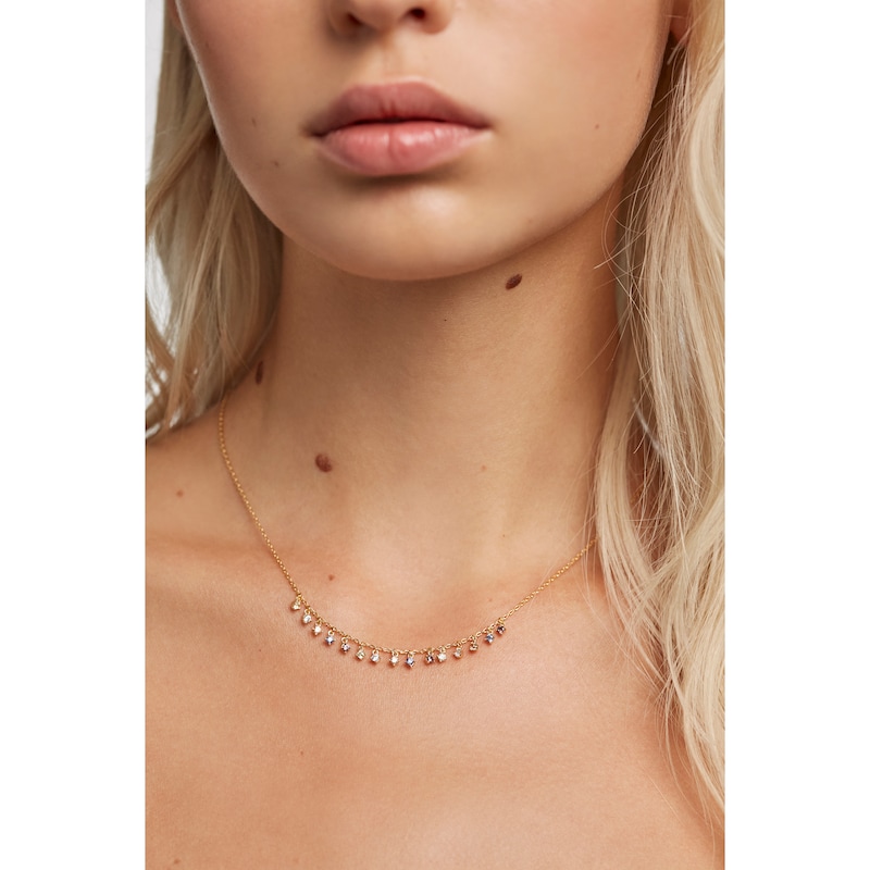 Main Image 4 of PDPAOLA 18ct Gold Plated Zirconia Necklace