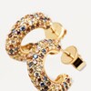 Thumbnail Image 2 of PDPAOLA  18ct Gold Plated Zircoinia Half Hoop Earrings
