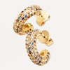 Thumbnail Image 3 of PDPAOLA  18ct Gold Plated Zircoinia Half Hoop Earrings