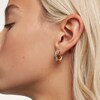 Thumbnail Image 5 of PDPAOLA  18ct Gold Plated Zircoinia Half Hoop Earrings