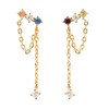 Thumbnail Image 1 of PDPAOLA  18ct Gold Plated Zirconia Stud Earrings