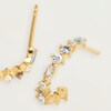 Thumbnail Image 1 of PDPAOLA  Ombre 18ct Gold Plated Gemstone Half Hoop Earrings