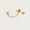 Thumbnail Image 2 of PDPAOLA  Joanne 18ct Gold Plated Zirconia Stud Earrings