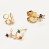 Thumbnail Image 1 of PDPAOLA  Virgo 18ct Gold Plated Gemstones Stud Earrings