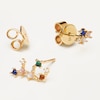 Thumbnail Image 2 of PDPAOLA  Virgo 18ct Gold Plated Gemstones Stud Earrings