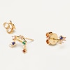 Thumbnail Image 1 of PDPAOLA  Libra 18ct Gold Plated Gemstones Stud Earrings