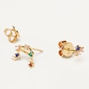 Thumbnail Image 2 of PDPAOLA  Libra 18ct Gold Plated Gemstones Stud Earrings