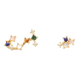 PDPAOLA  Scorpio 18ct Gold Plated Gemstones Stud Earrings