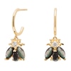 Thumbnail Image 1 of PDPAOLA  Zaza 18ct Gold Plated Gemstone Half Hoop Earrings