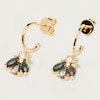 Thumbnail Image 2 of PDPAOLA  Zaza 18ct Gold Plated Gemstone Half Hoop Earrings