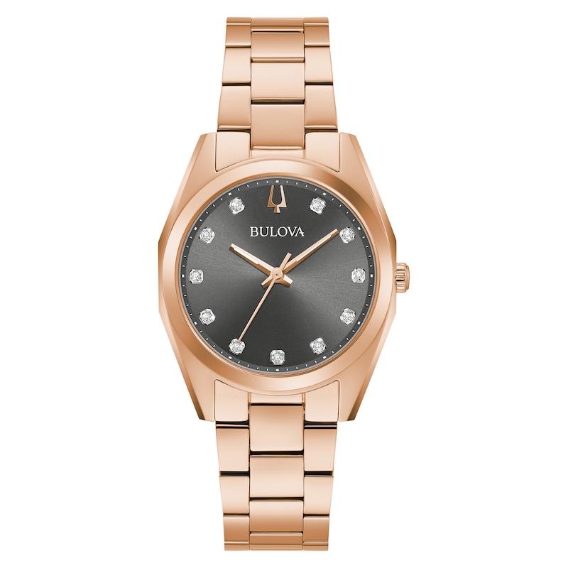 Main Image 1 of Bulova Classic Surveyor Ladies' Diamond Dot Rose Gold Tone Bracelet Watch