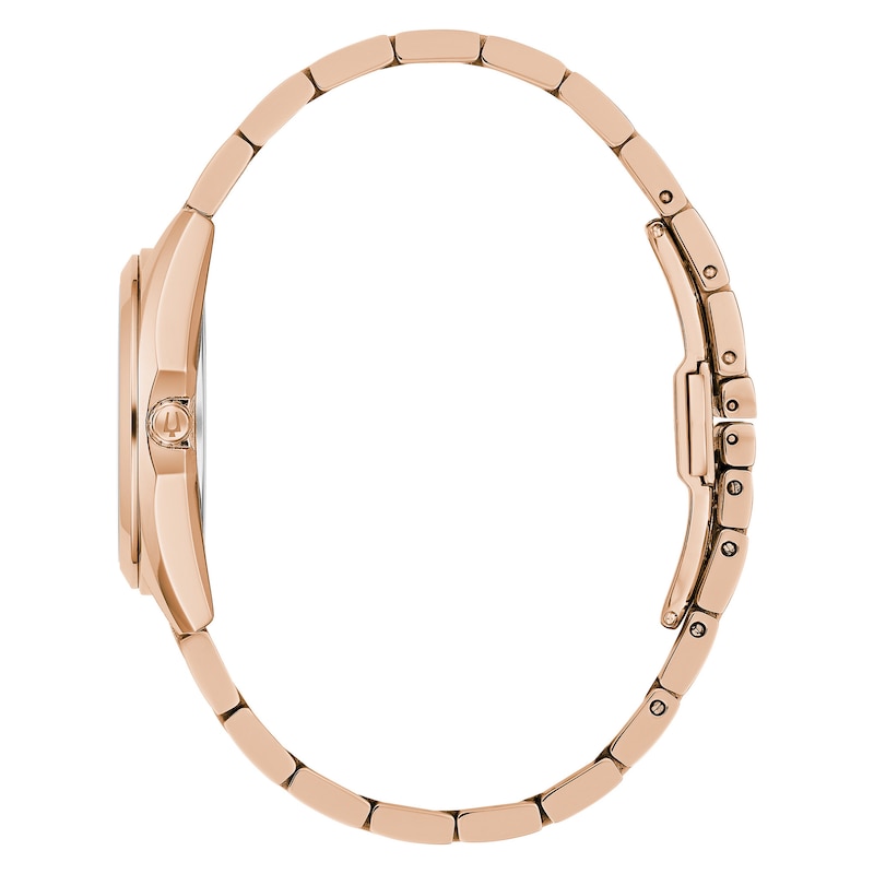 Main Image 2 of Bulova Classic Surveyor Ladies' Diamond Dot Rose Gold Tone Bracelet Watch