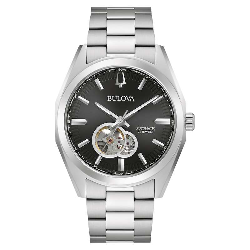 Main Image 1 of Bulova Surveyor Automatic Men's Black Dial Bracelet Watch