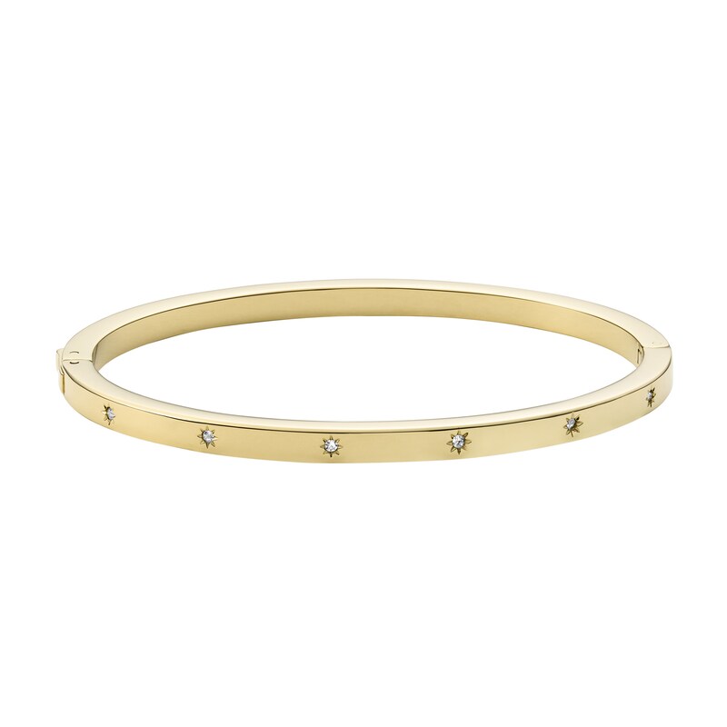 Main Image 2 of Fossil Sutton Shine Bright Gold Tone Cuff Bracelet
