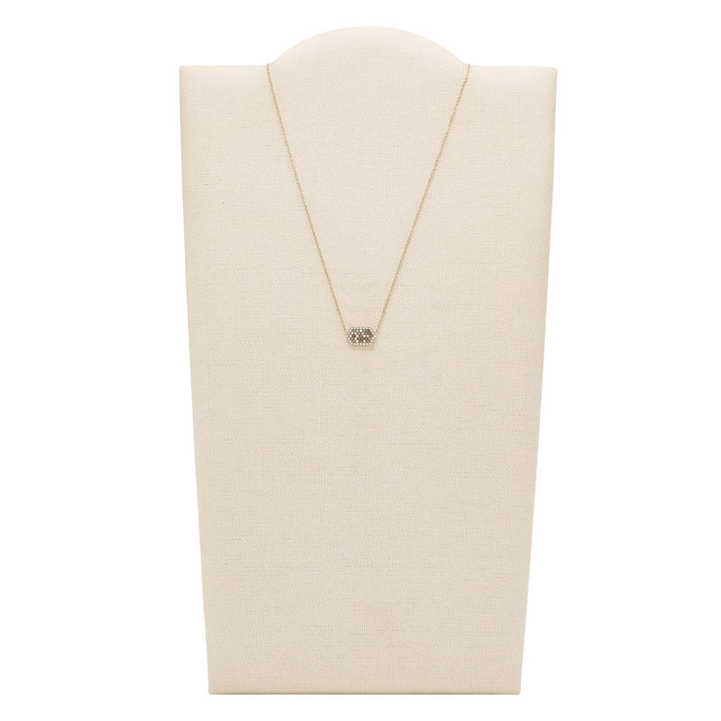 Main Image 2 of Fossil Val Holiday Sparkles Black Mother Of Pearl Necklace