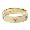 Thumbnail Image 1 of Fossil Sutton Shine Bright Gold Tone Band Ring - Size M