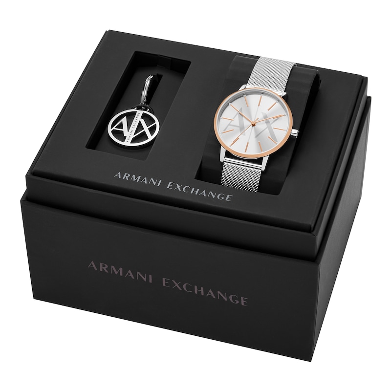 Main Image 6 of Armani Exchange Ladies' Watch & Keyring Gift Set