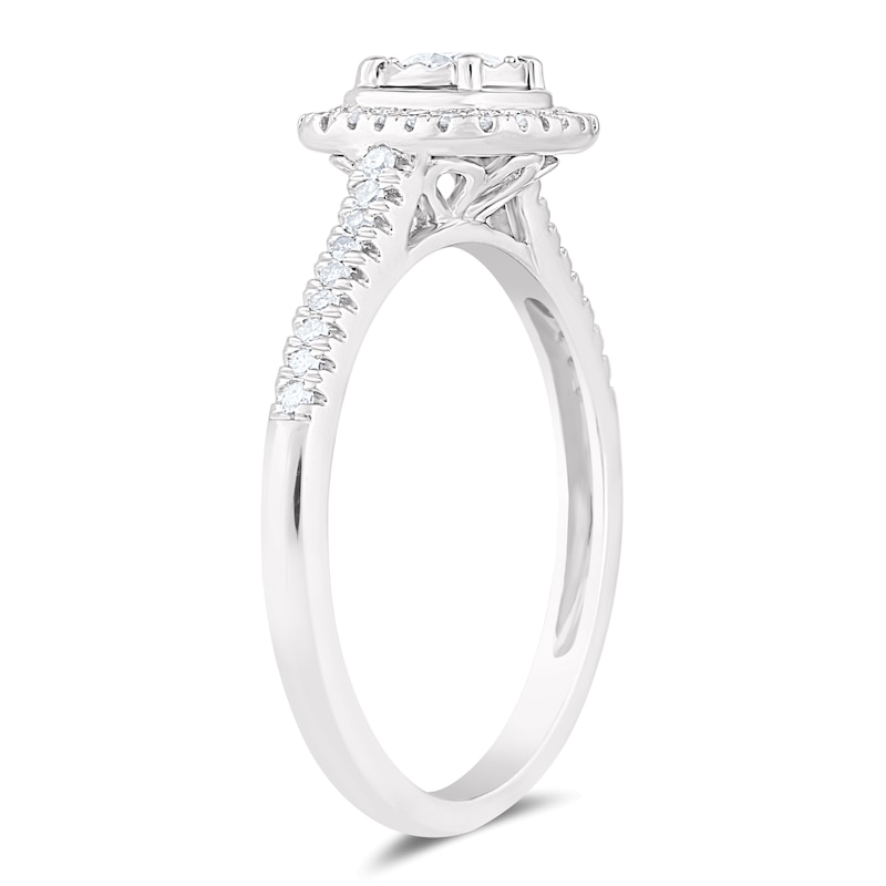 Main Image 2 of Engagement Ring 9ct White Gold 0.33ct Total Diamond Solitaire Ring