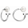Thumbnail Image 0 of Calvin Klein Stainless Steel Pearl Bubbly 3/4 Hoop Earrings