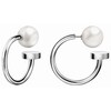 Thumbnail Image 1 of Calvin Klein Stainless Steel Pearl Bubbly 3/4 Hoop Earrings