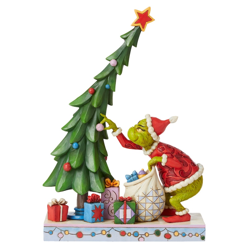 Main Image 1 of Dr Seuss The Grinch Undecorating Tree Figurine