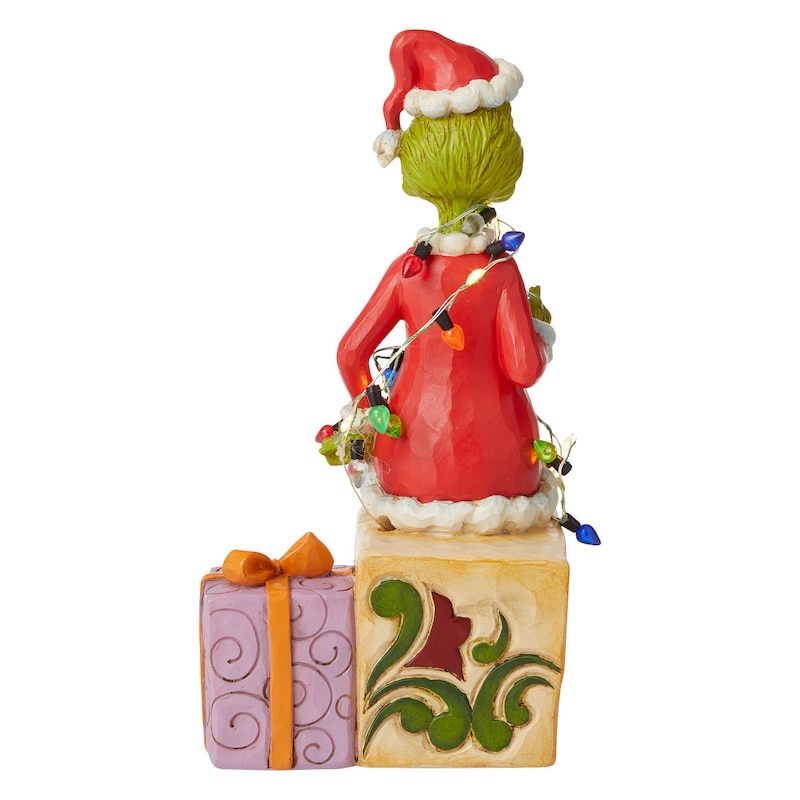 Dr Seuss The Grinch With Lights Figurine