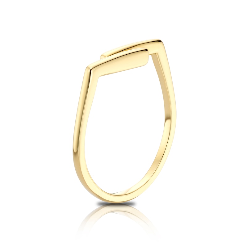 Main Image 2 of 9ct Yellow Gold Flat Bar Ring