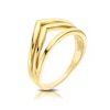 Thumbnail Image 0 of 9ct Yellow Gold 3 In 1 Wishbone Ring
