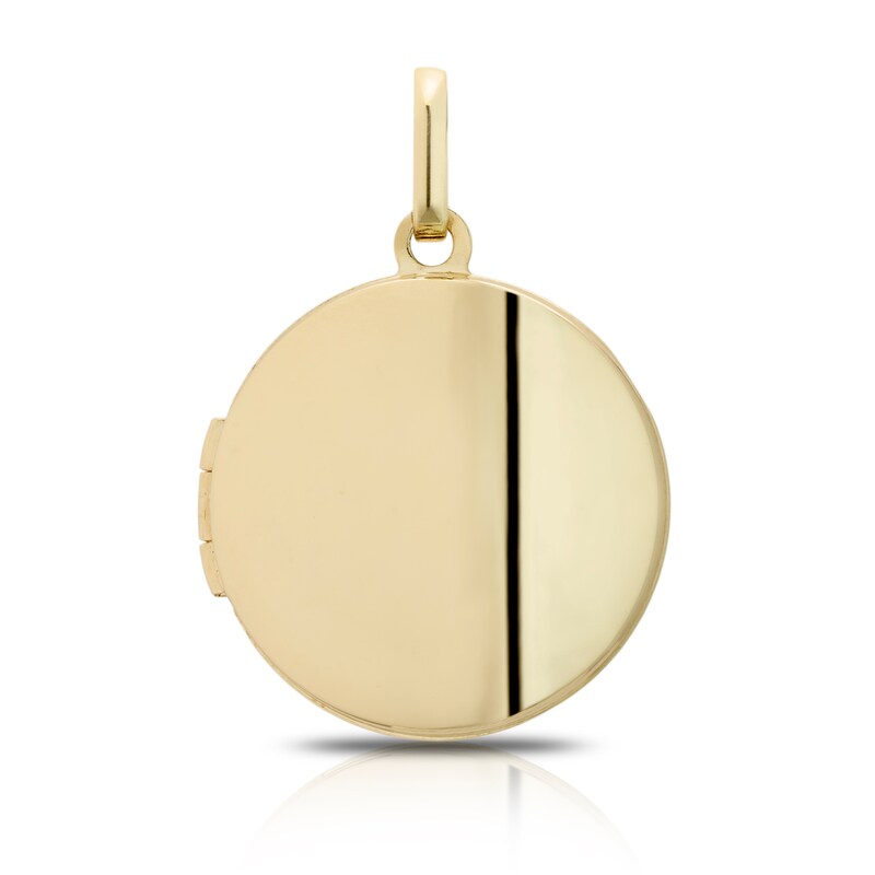 9ct Yellow Gold Round Locket (No Chain)