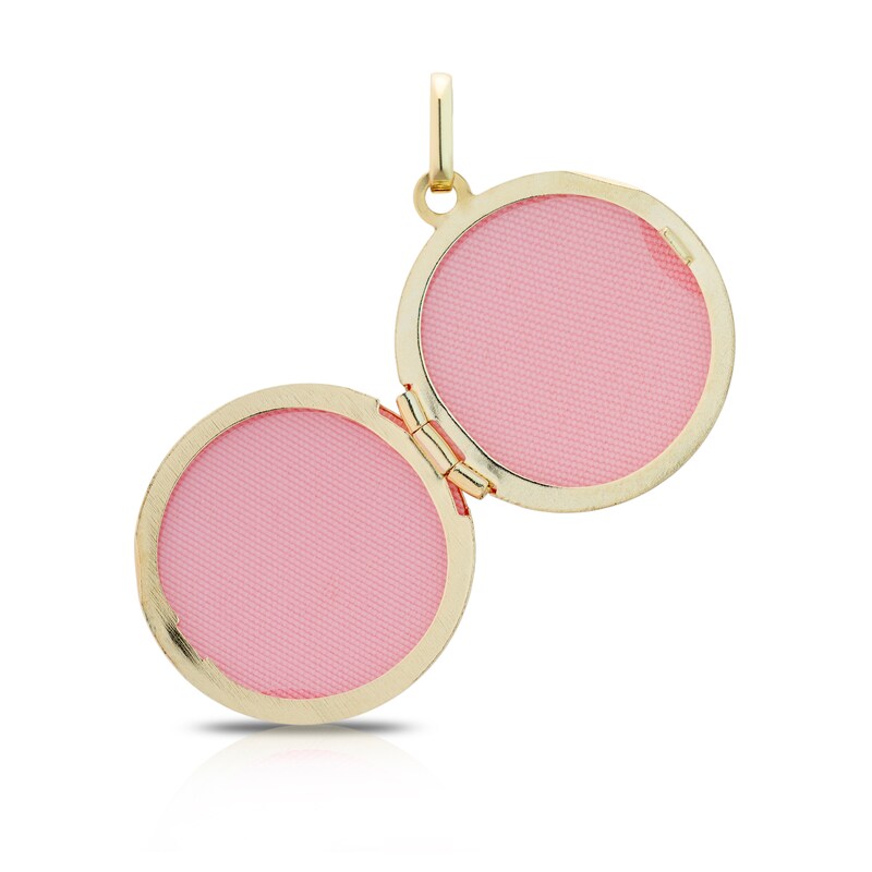 9ct Yellow Gold Round Locket (No Chain)