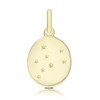 Thumbnail Image 1 of 9ct Yellow Gold Virgo Constellation Disc Pendant Charm