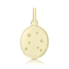 Thumbnail Image 1 of 9ct Yellow Gold Libra Constellation Disc Pendant Charm