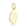 Thumbnail Image 2 of 9ct Yellow Gold Libra Constellation Disc Pendant Charm